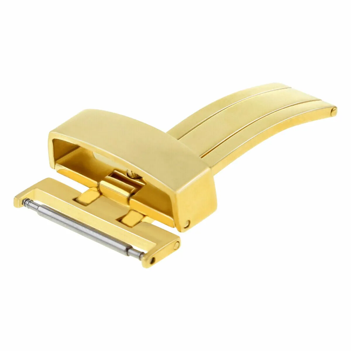 14-16-18-20-22-24MM SINGLE FOLD DEPLOYMENT CLASP WATCH BUCKLE STAINLESS STEEL
