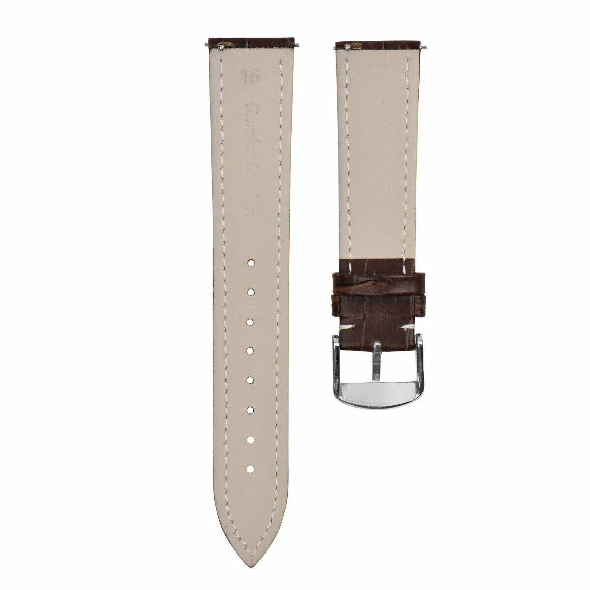 16-18-19-20-22-24MM LEATHER WATCH BAND STRAP-QUICK RELEASE FOR SEIKO 5 KINETIC