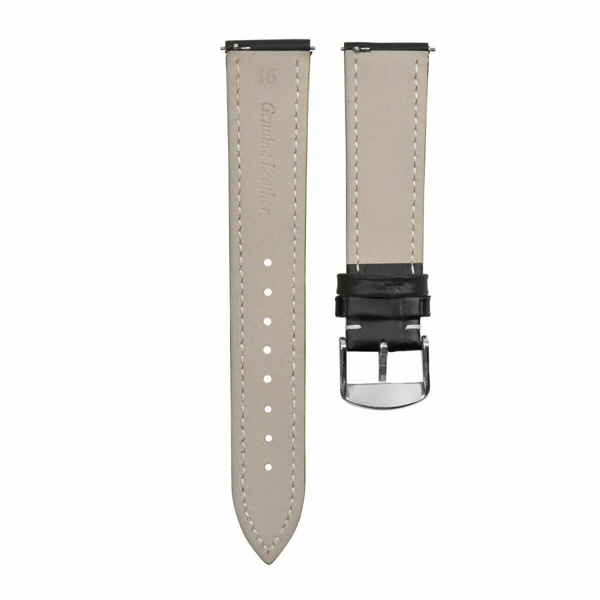 16-18-19-20-22-24MM LEATHER WATCH BAND STRAP-QUICK RELEASE FOR SEIKO 5 KINETIC