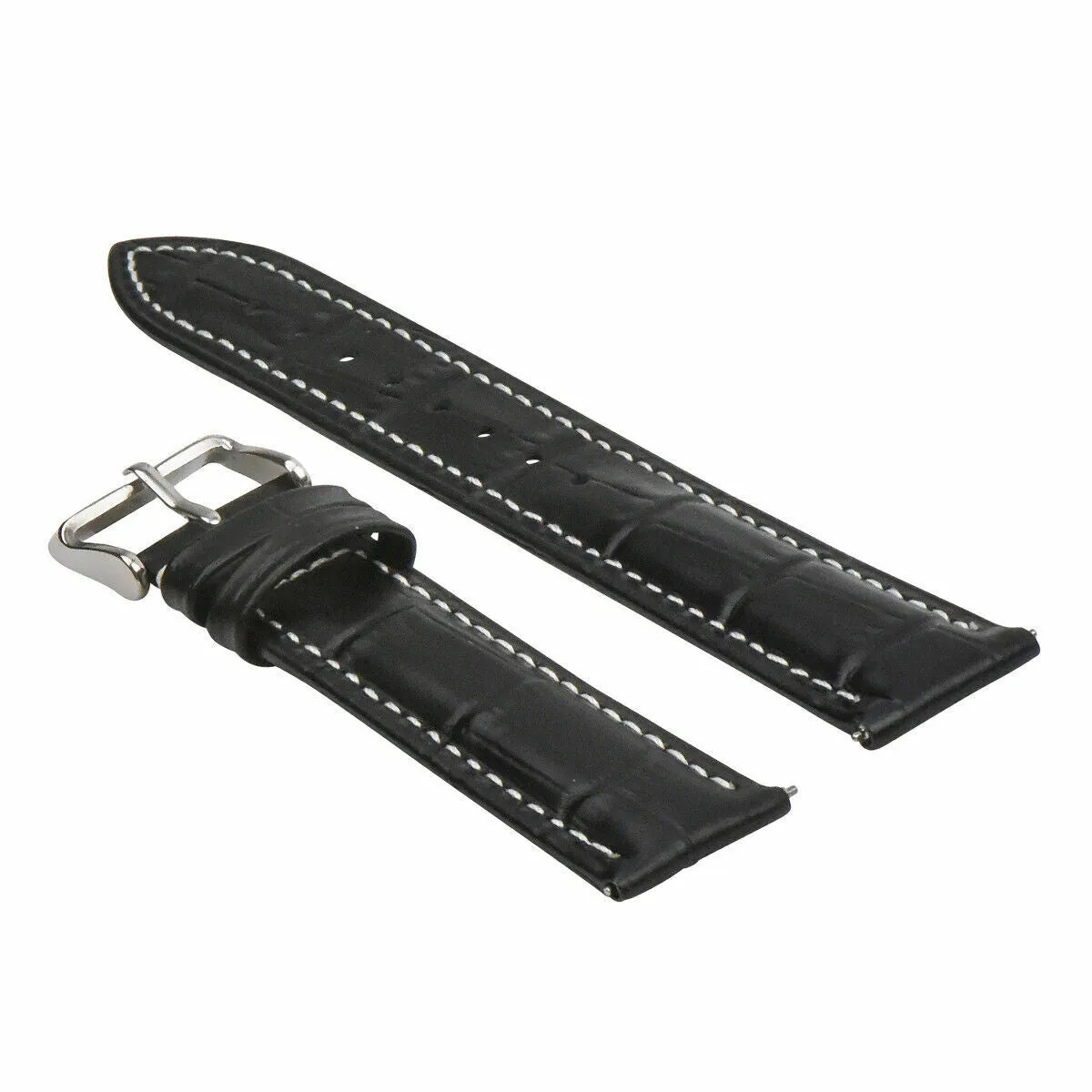 16-18-19-20-22-24MM LEATHER WATCH BAND STRAP-QUICK RELEASE FOR SEIKO 5 KINETIC