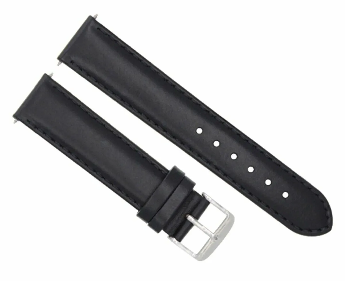 18-19-20-22-24-26MM SMOOTH LEATHER WATCH BAND STRAP FOR WATCHES FITS ANY BRAND