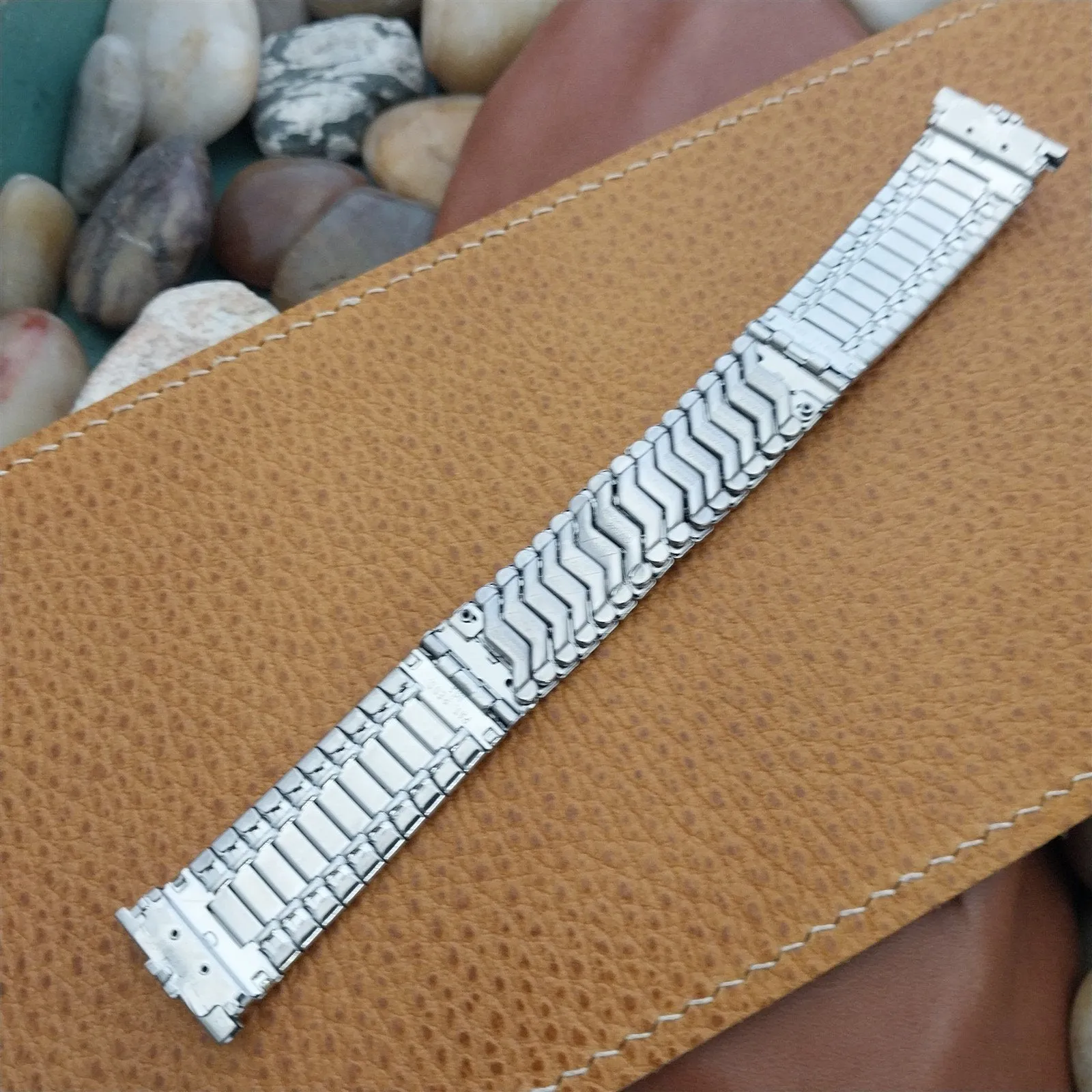 18mm 19mm Stainless Steel JB Champion USA nos 1960s Vintage Watch Band