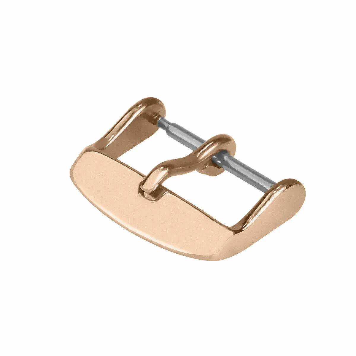 18MM ROSE COLOR WATCH BUCKLE CLASP PIN STYLE LEATHER RUBBER WATCH BAND STRAP HVY