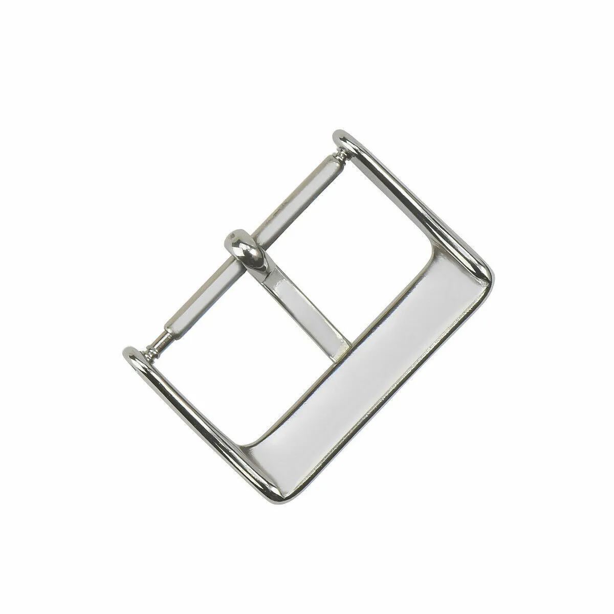 18MM WATCH SPRING BAR PIN BUCKLE FOR LEATHER RUBBER WATCH BAND STRAP SILVER