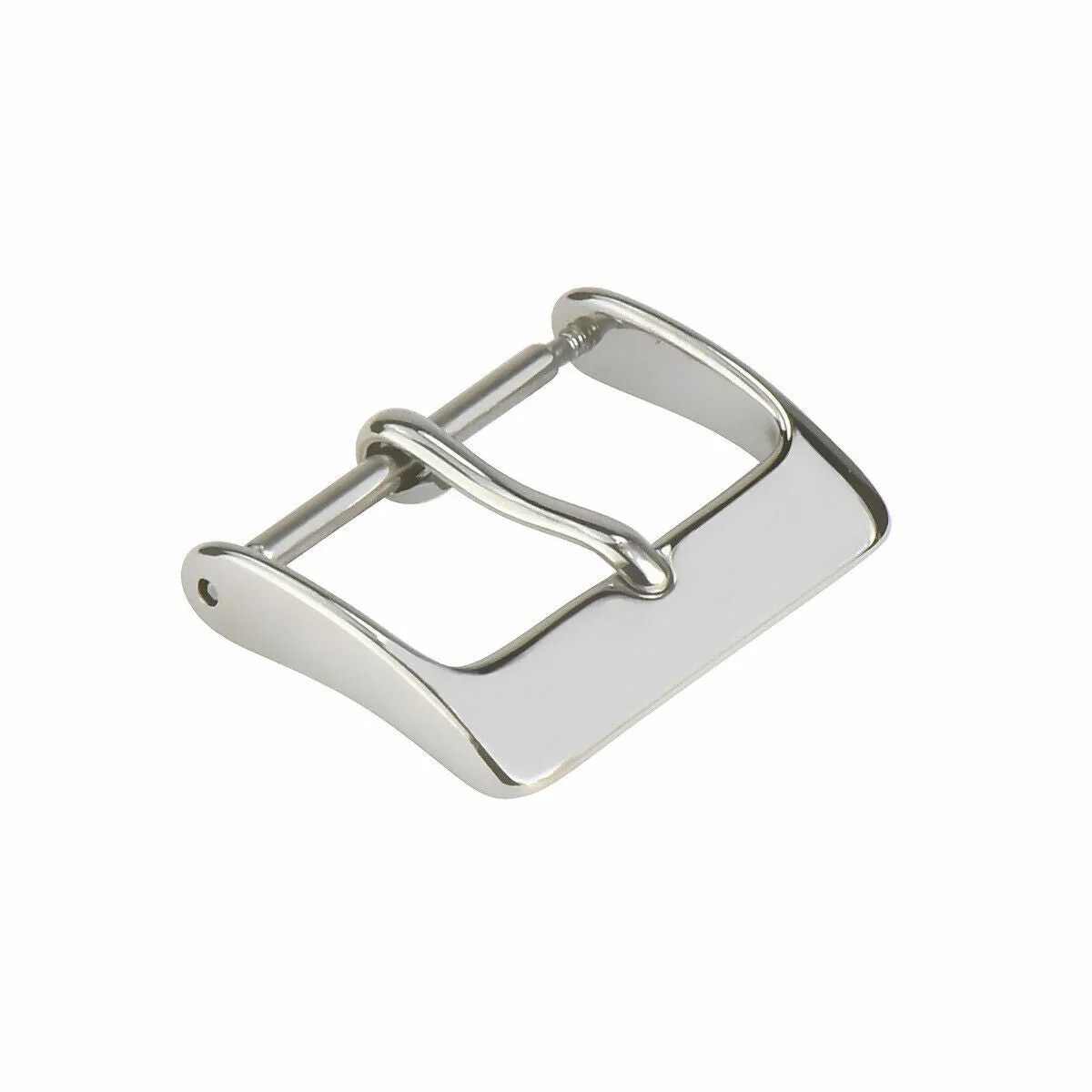 18MM WATCH SPRING BAR PIN BUCKLE FOR LEATHER RUBBER WATCH BAND STRAP SILVER