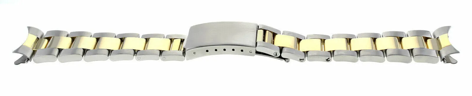 19MM OYSTER WATCH BAND FOR ROLEX OYSTER PERPETUAL 15037 15038 15053 15200 T/TONE