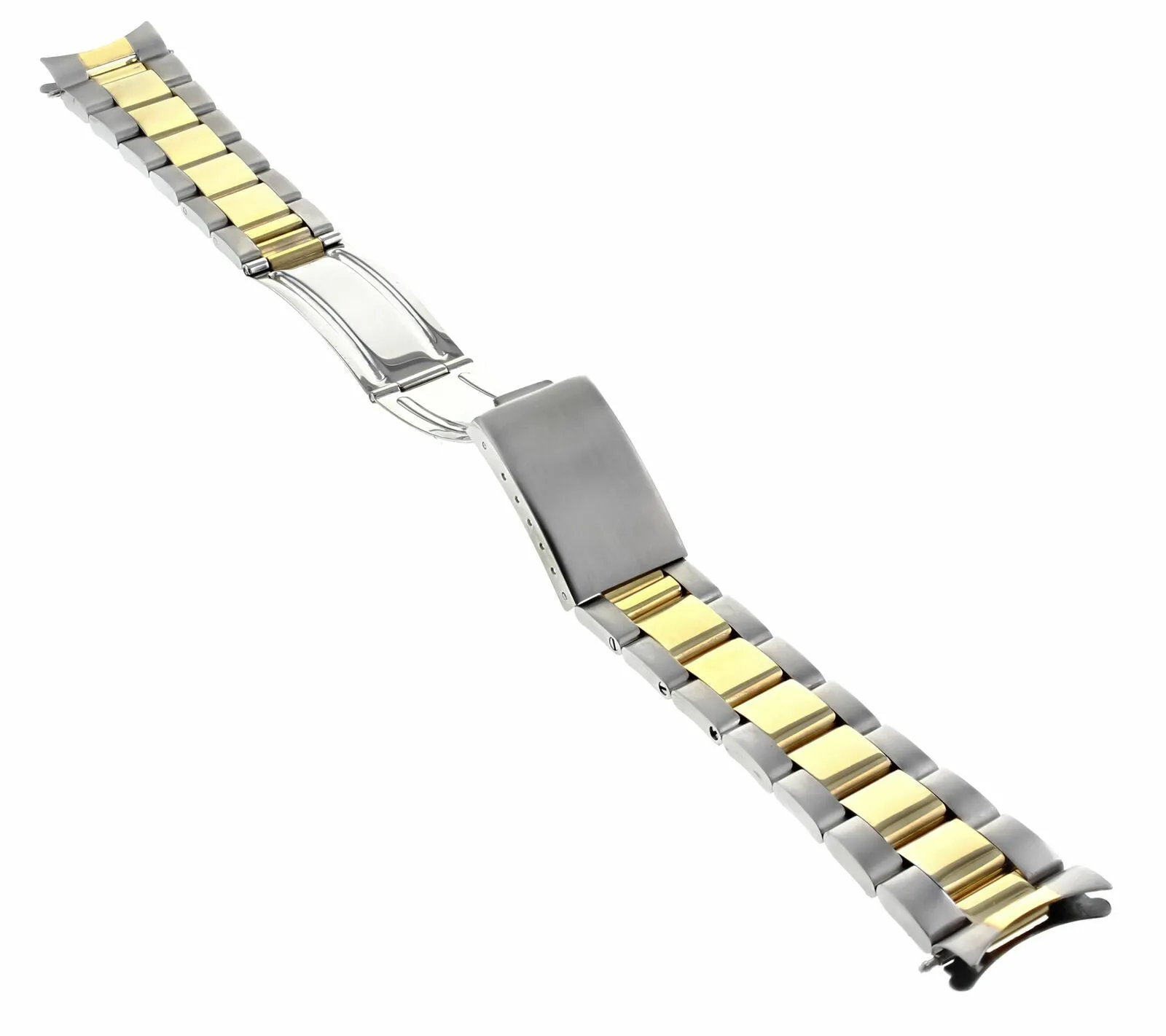 19MM OYSTER WATCH BAND FOR ROLEX OYSTER PERPETUAL 15037 15038 15053 15200 T/TONE