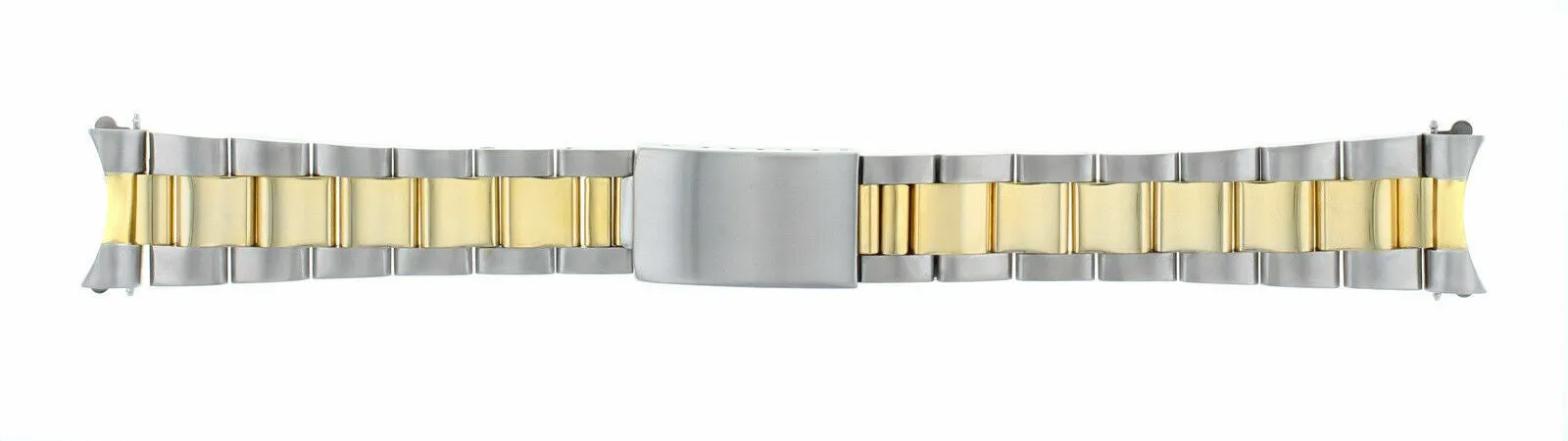 19MM OYSTER WATCH BAND FOR ROLEX OYSTER PERPETUAL 15037 15038 15053 15200 T/TONE
