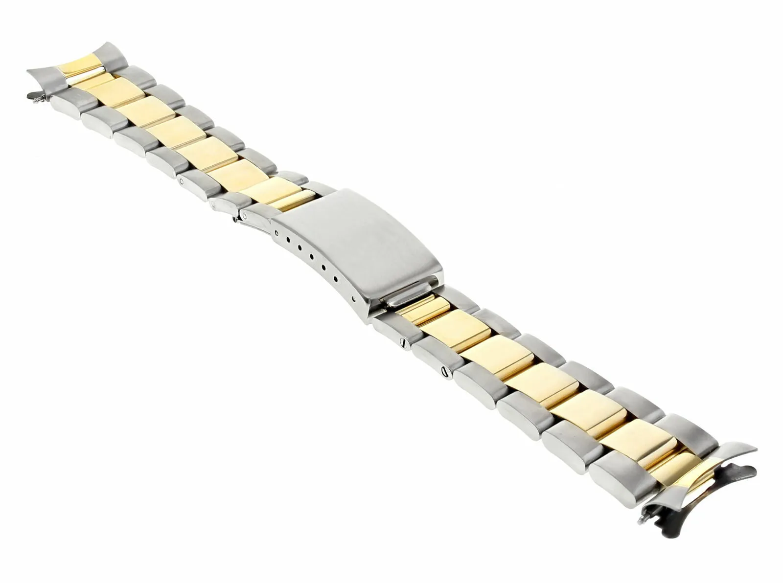 19MM OYSTER WATCH BAND FOR ROLEX OYSTER PERPETUAL 15037 15038 15053 15200 T/TONE
