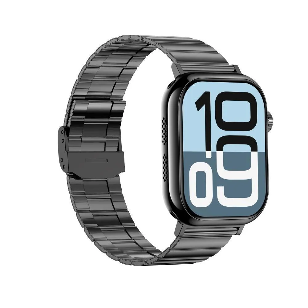 2.04 Inch Colour Screen Smart Watch Steel Strap Support Bluetooth Call