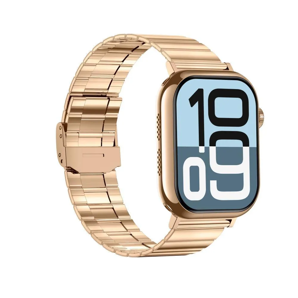 2.04 Inch Colour Screen Smart Watch Steel Strap Support Bluetooth Call