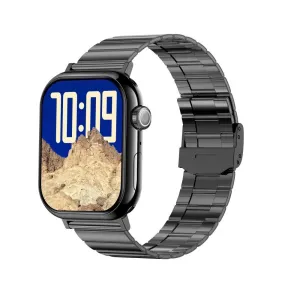 2.04 Inch Colour Screen Smart Watch Steel Strap Support Bluetooth Call