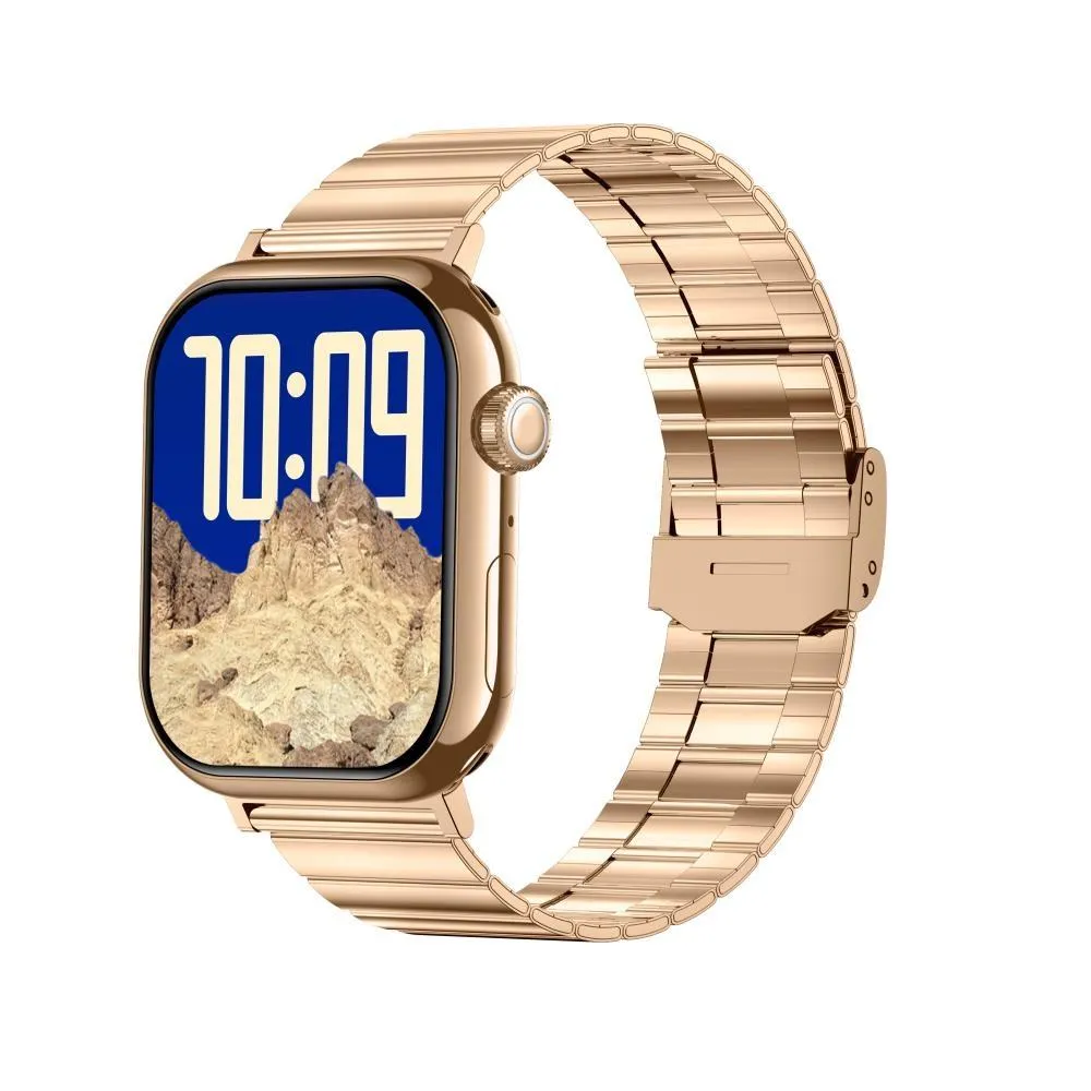 2.04 Inch Colour Screen Smart Watch Steel Strap Support Bluetooth Call