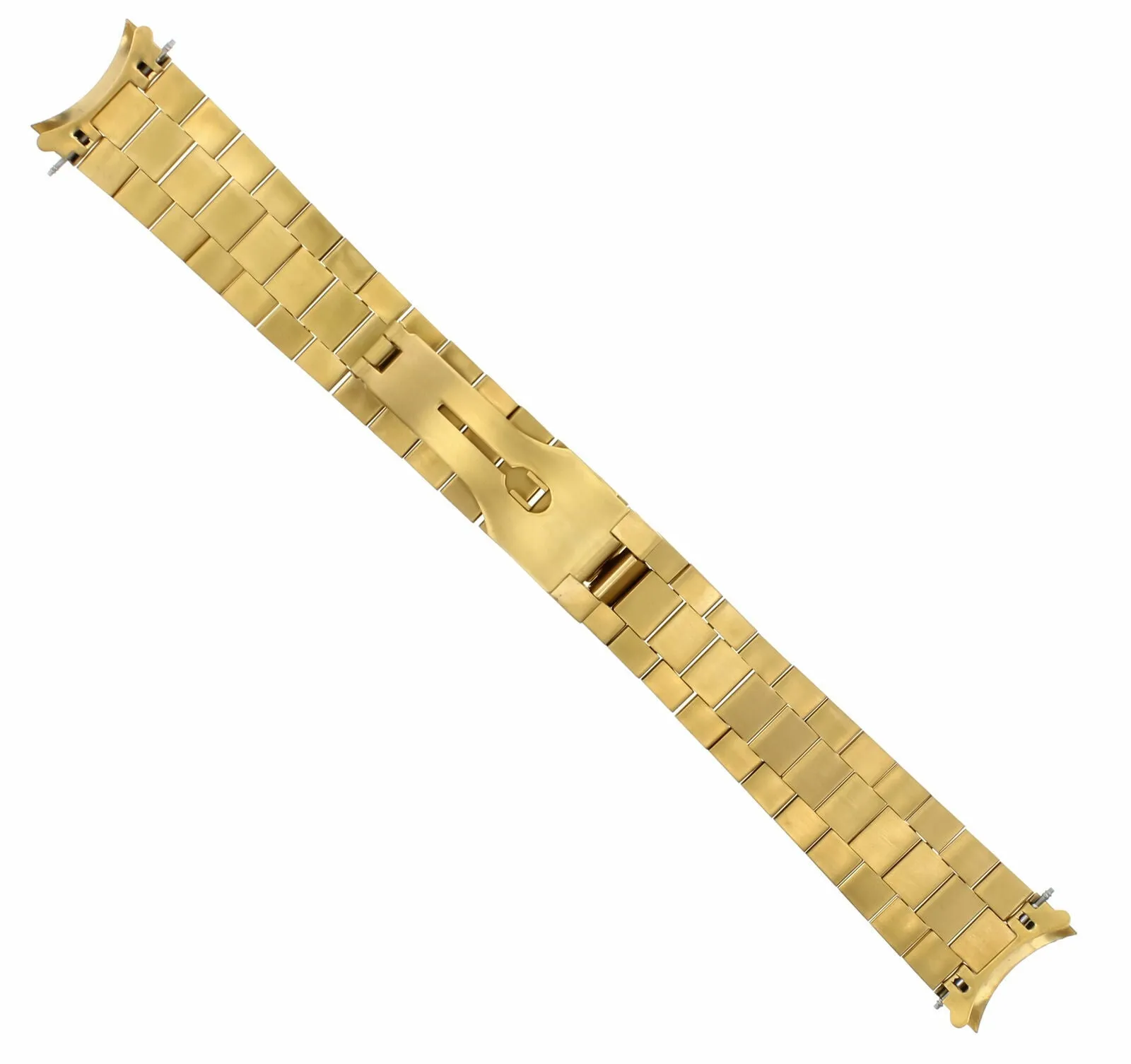 20MM PRESIDENT STYLE WATCH BAND FOR 36MM ROLEX DATEJUST REMOVEABLE  END PIECE GOLD