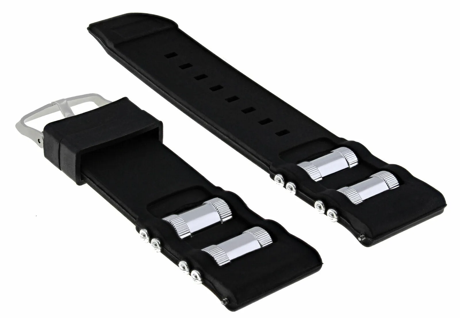 26MM RUBBER WATCH BAND STRAP FOR INVICTA DIVER 1201 1805 1845 1959 3843 BLACK