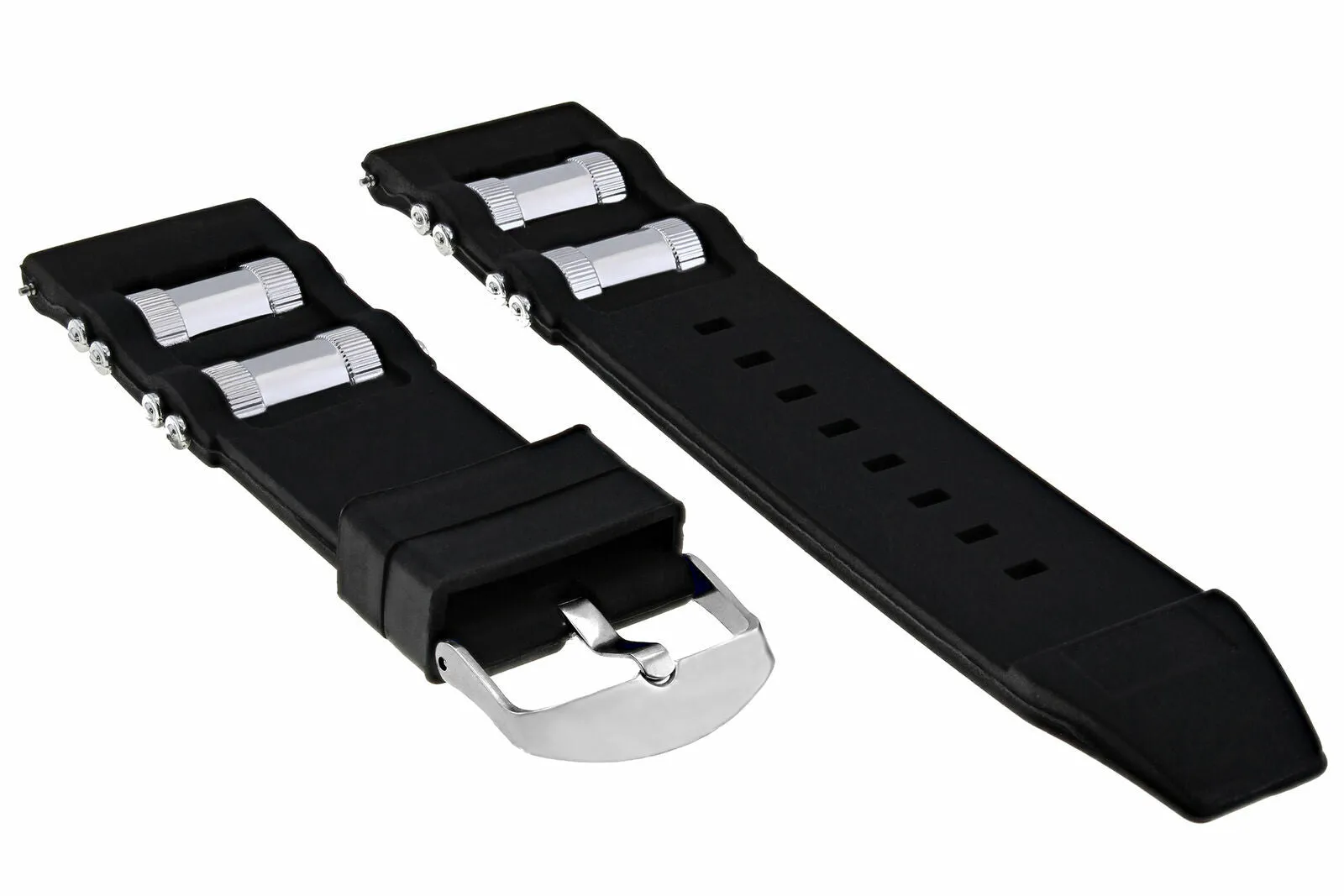 26MM RUBBER WATCH BAND STRAP FOR INVICTA DIVER 1201 1805 1845 1959 3843 BLACK