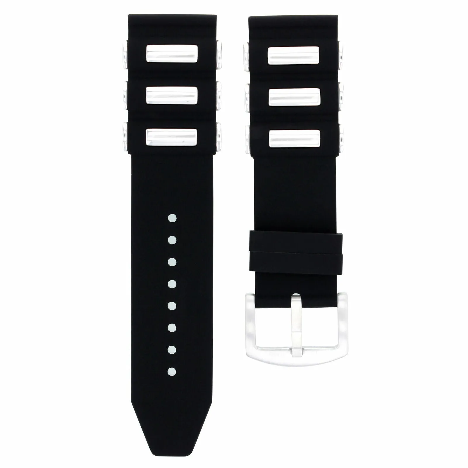 26MM SILICONE RUBBER DIVER BAND STRAP FOR INVICTA S1 RALLY MAORI SHARK 26426 BLK