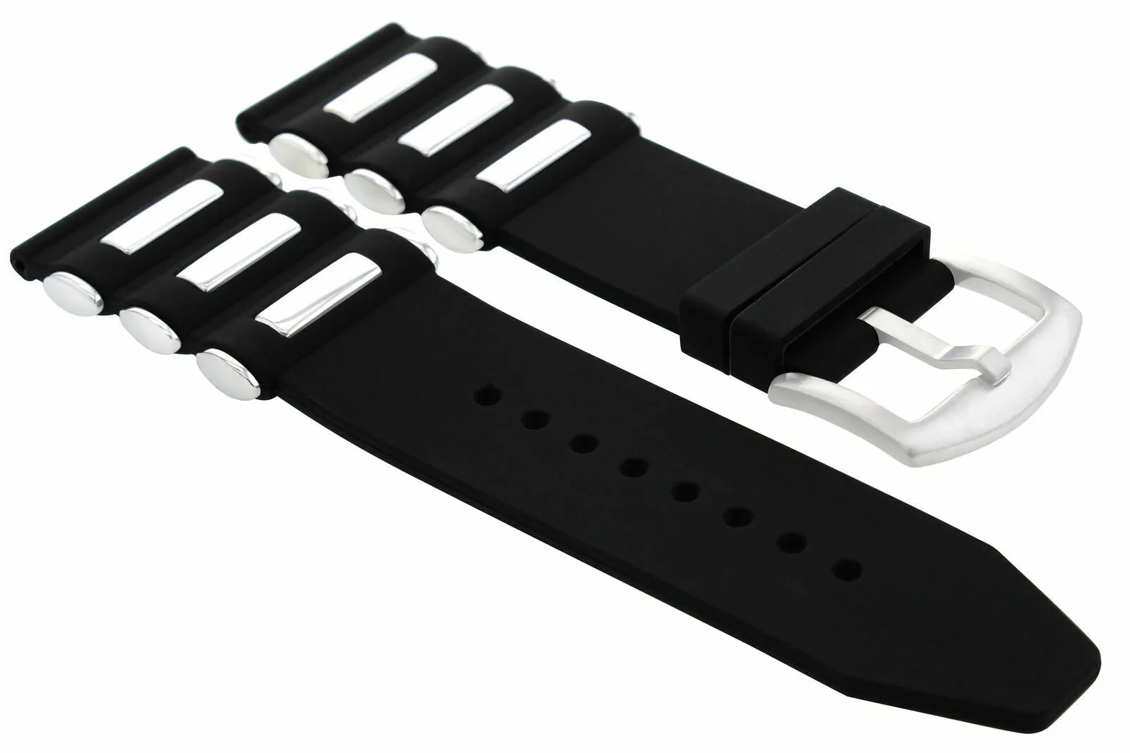 26MM SILICONE RUBBER RUSSIAN DIVER BAND STRAP FOR INVICTA 1435 1798 1037 BLACK