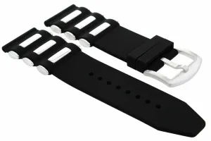 26MM SILICONE RUBBER RUSSIAN DIVER BAND STRAP FOR INVICTA 1435 1798 1037 BLACK