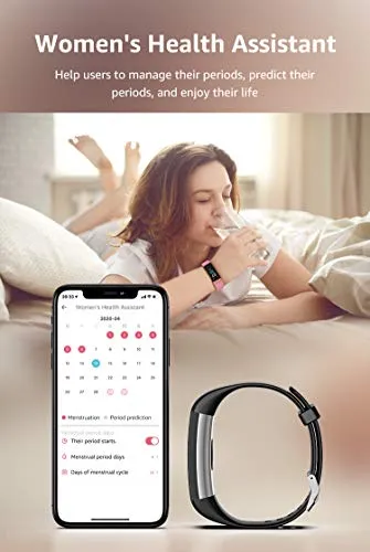 Activity Tracker Fitness Trackers Smart Watch with Body Temperature Heart Rate Blood Pressure Monitor IP68 Waterproof with Sleep Monitor Calorie Step Counter for Women Men