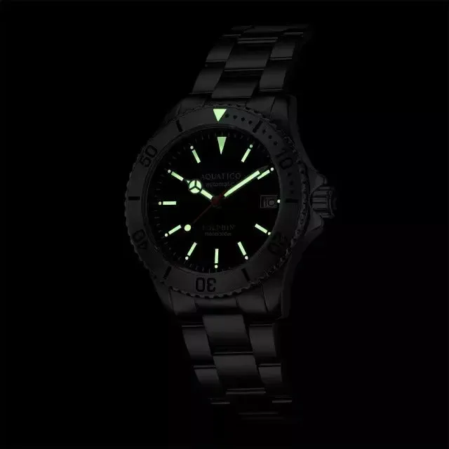 Aquatico Dolphin 38mm Dive Watch Green Dial (NH35)