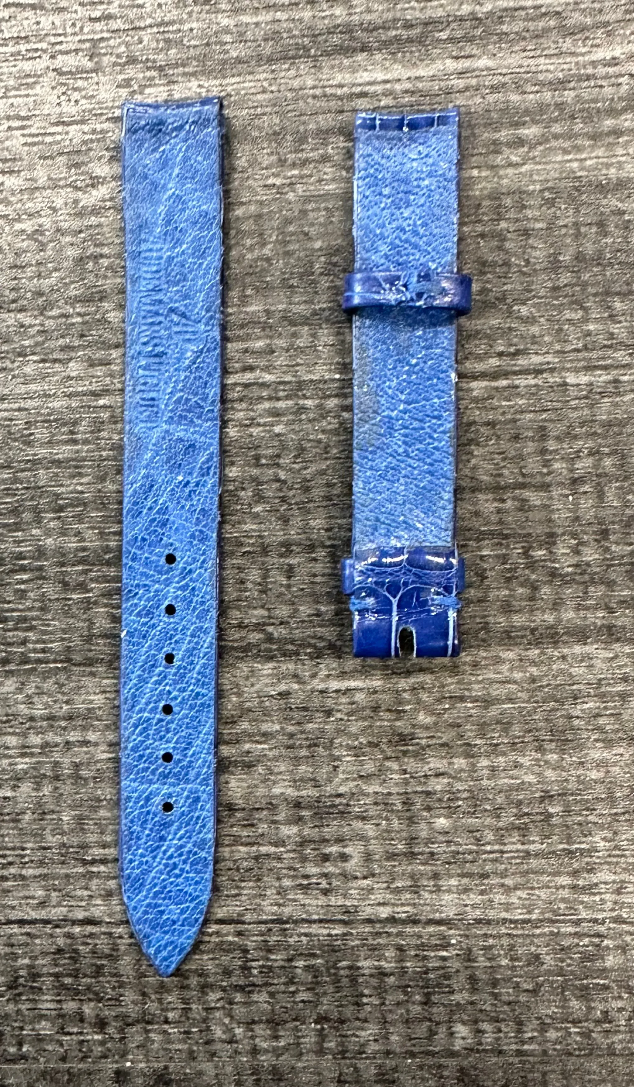 Audemars Piguet Blue Shiny Crocodile Watch Strap - $800.00 APR w/ CoA!