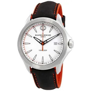 Baume et Mercier Clifton White Dial Men's Watch 10410