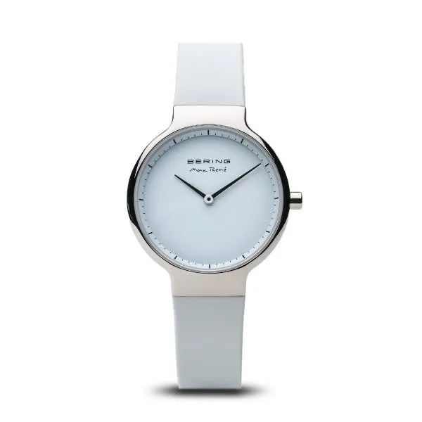 Bering - Max René Polished Silver, White 31mm