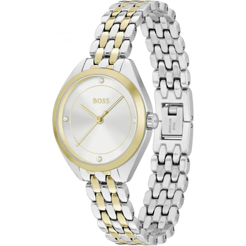 BOSS 24mm Silver Stainless Steel Mae Quartz Ladies Watch