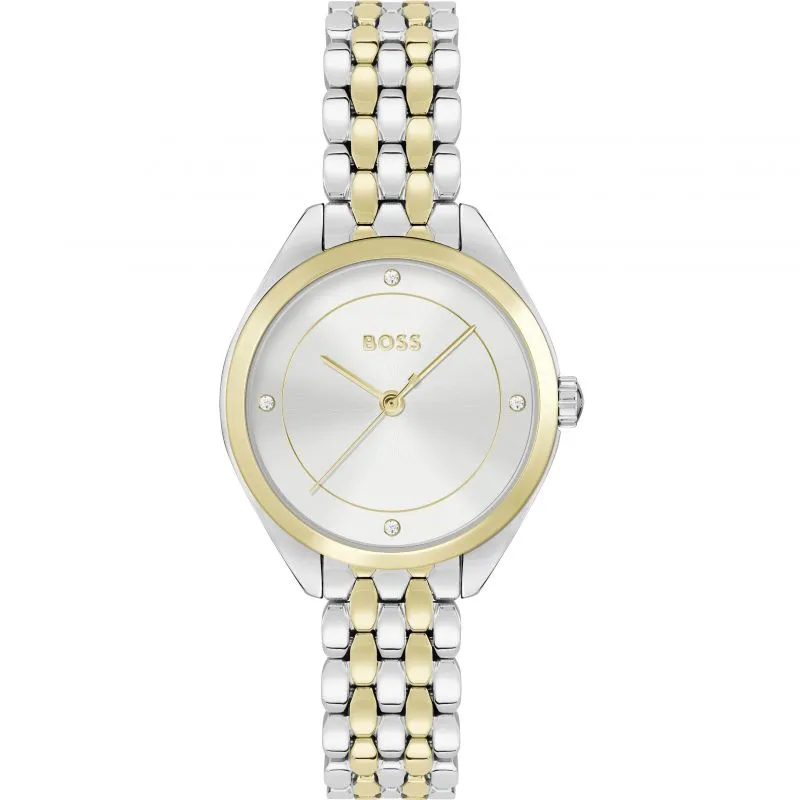 BOSS 24mm Silver Stainless Steel Mae Quartz Ladies Watch