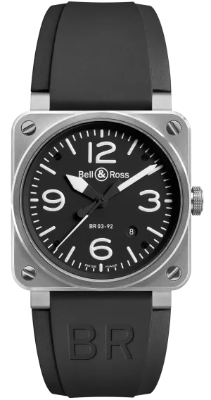 BR Watch BR 3 92 AutoMTic Black Steel D