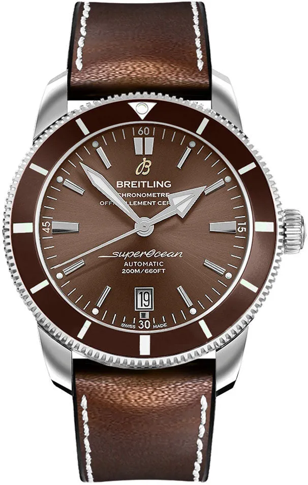 Breitling Superocean Heritage II Bronze Dial Men's Leather/Rubber Watch AB202033/Q618-295S