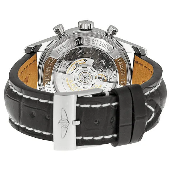 Breitling TransOcean Chrono Black Dial Brown Leather Men's Watch UB015212-BC74BKCT