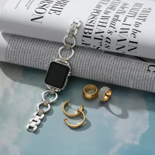 Brighton | Meridian Tempo Watch Band in Silver Tone