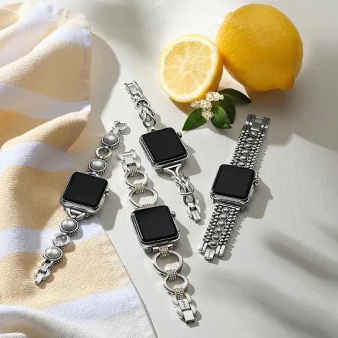 Brighton | Meridian Tempo Watch Band in Silver Tone