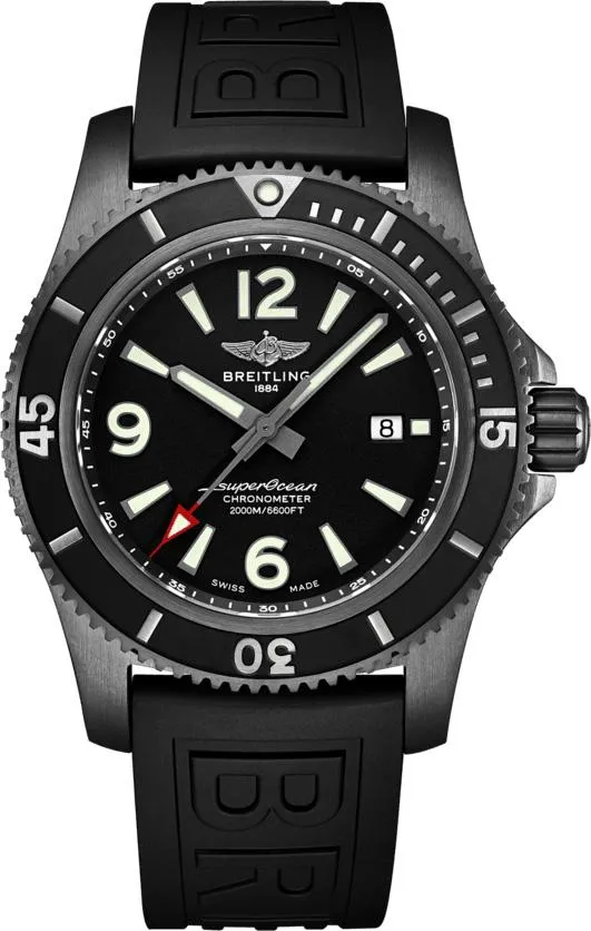 BRT Pre-Owned Watch Superocean AutoMTic 46 Blacksteel Black