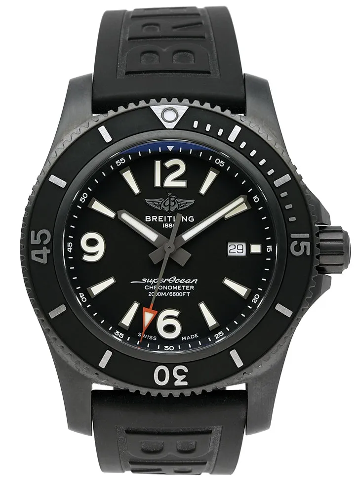 BRT Pre-Owned Watch Superocean AutoMTic 46 Blacksteel Black