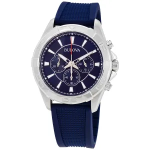 Bulova Chronograph Blue Dial Men's Watch 96A214