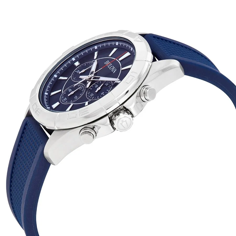 Bulova Chronograph Blue Dial Men's Watch 96A214