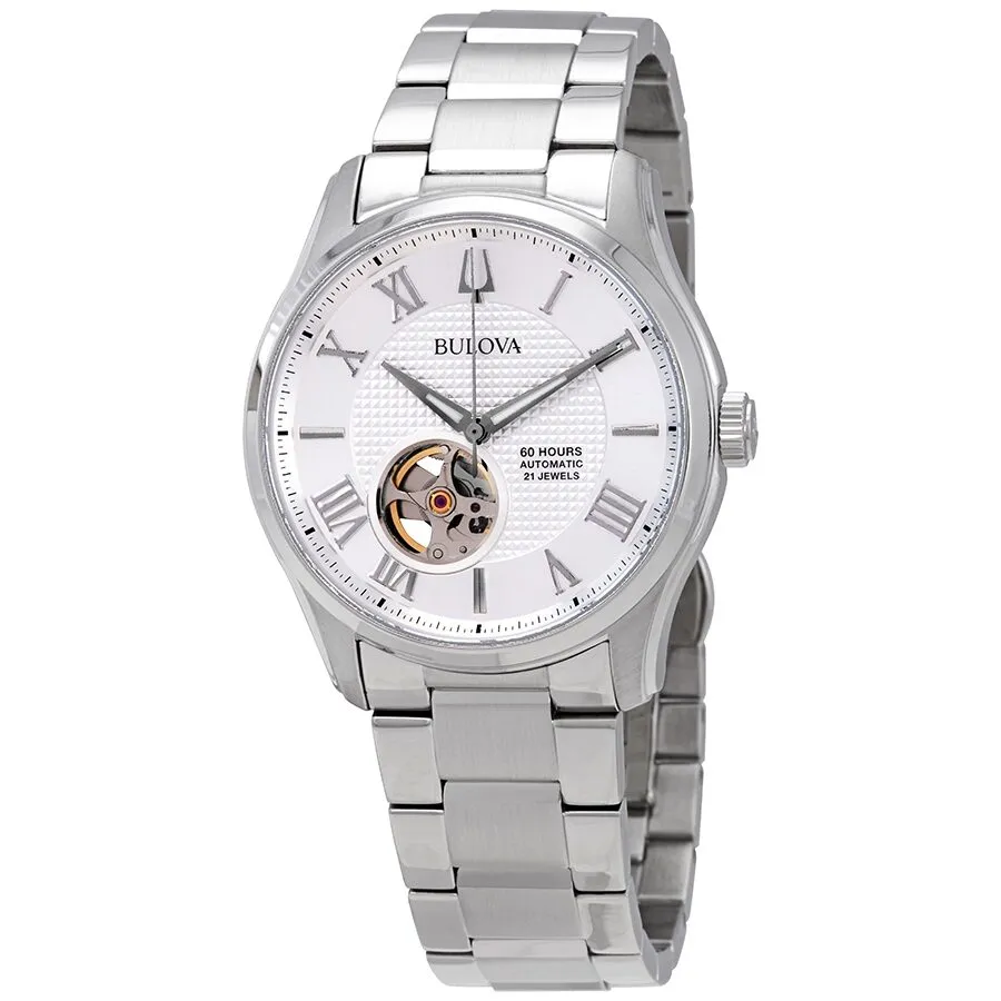 Bulova Wilton Automatic Silver Dial Men's Watch 96A207