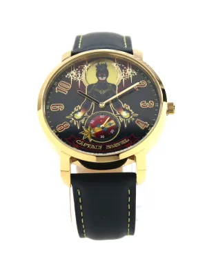 Captain Marvel Carol Danvers Genuine Leather Men's or Women's Infinity War Movie Avengers Watch (CPM5003)