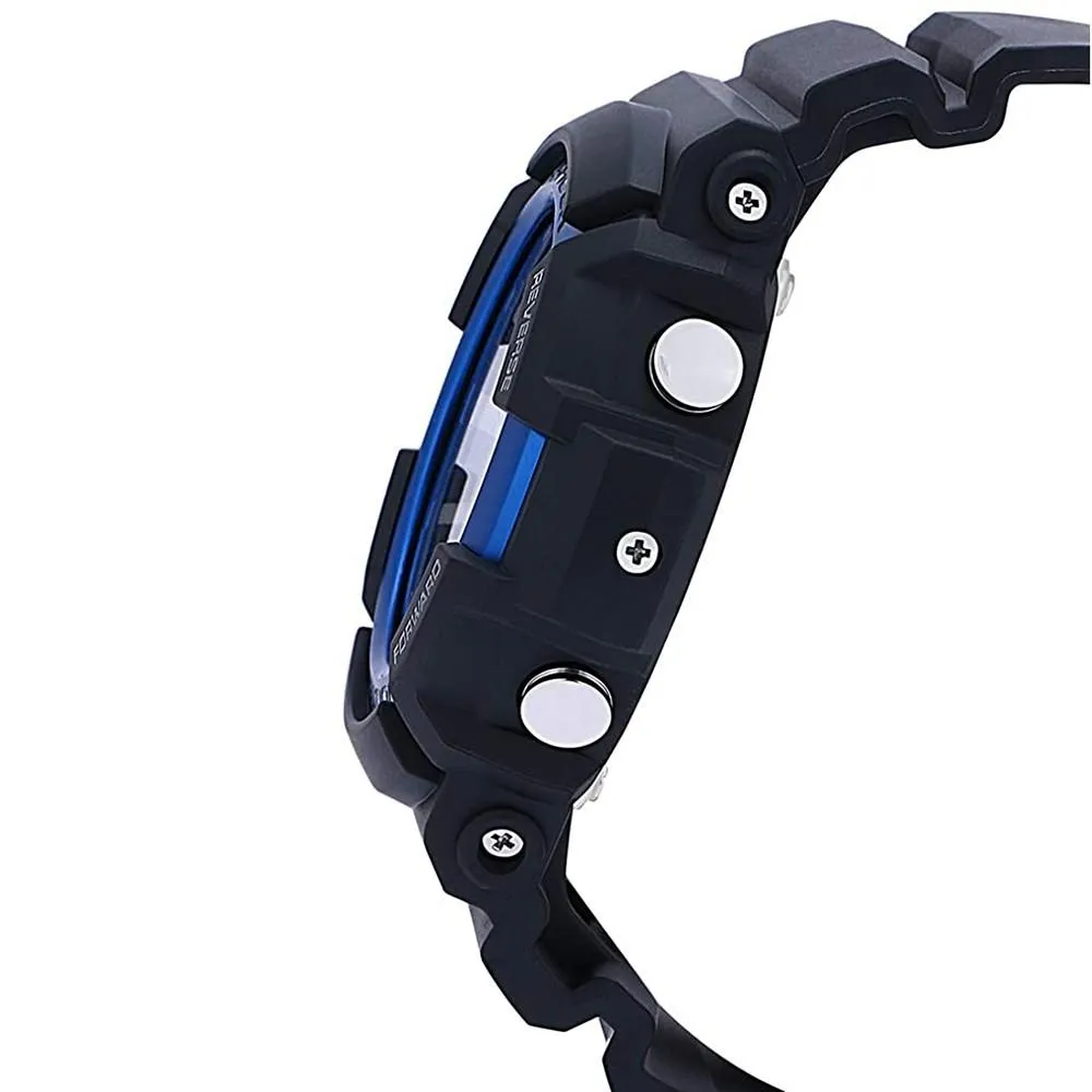 Casio Men's G-Shock Black Resin Band Standard Analog-Digital Dial Tough Solar Watch - GAS-100B-1A2CR