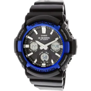 Casio Men's G-Shock Black Resin Band Standard Analog-Digital Dial Tough Solar Watch - GAS-100B-1A2CR