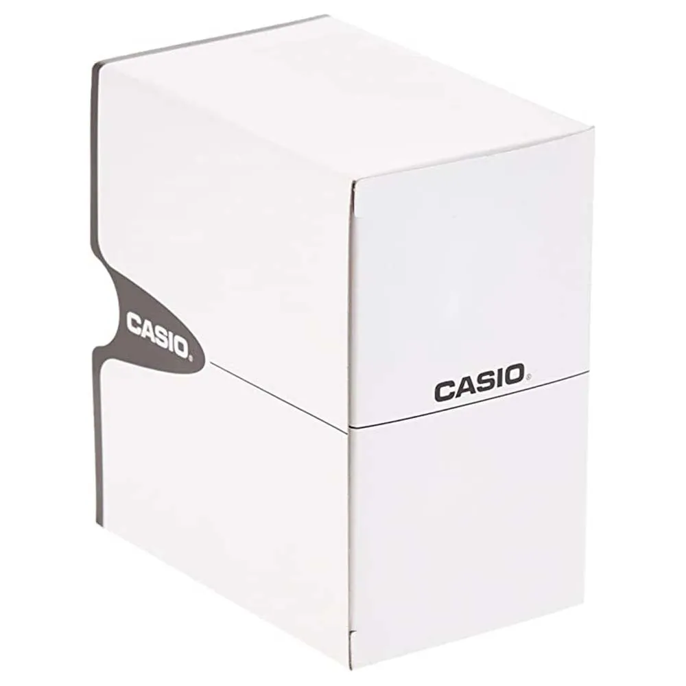 Casio Men's Gray Dial Gold Stainless Steel Band with World Time Quartz Watch - A500WGA-1DF