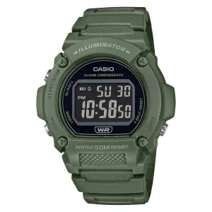 Casio Standard Sporty Digital Watch W219HC-3B W-219HC-3B