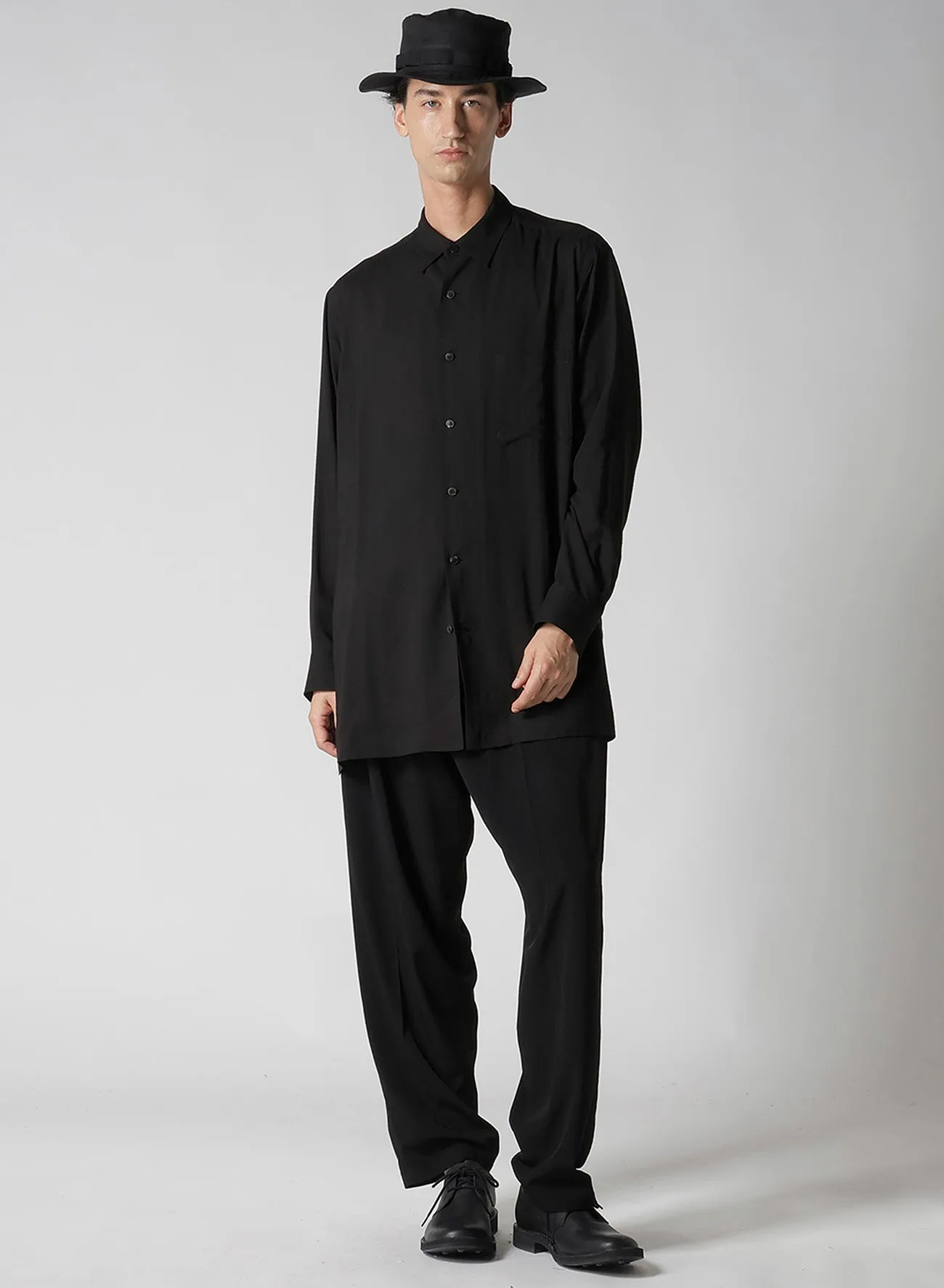 CELLULOSE LAWN BASIG SHIRT