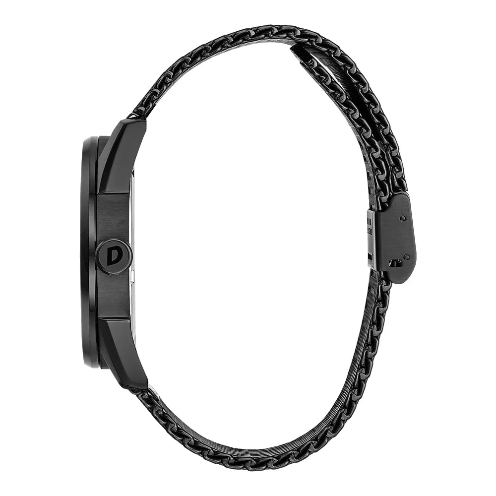 Citizen Mens Black Stainless Steel Strap Black Quartz Dial Watch - BM6988-57E