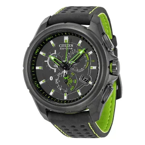 Citizen Proximity Eco Drive Black Dial Leather Men's Watch AT7035-01E