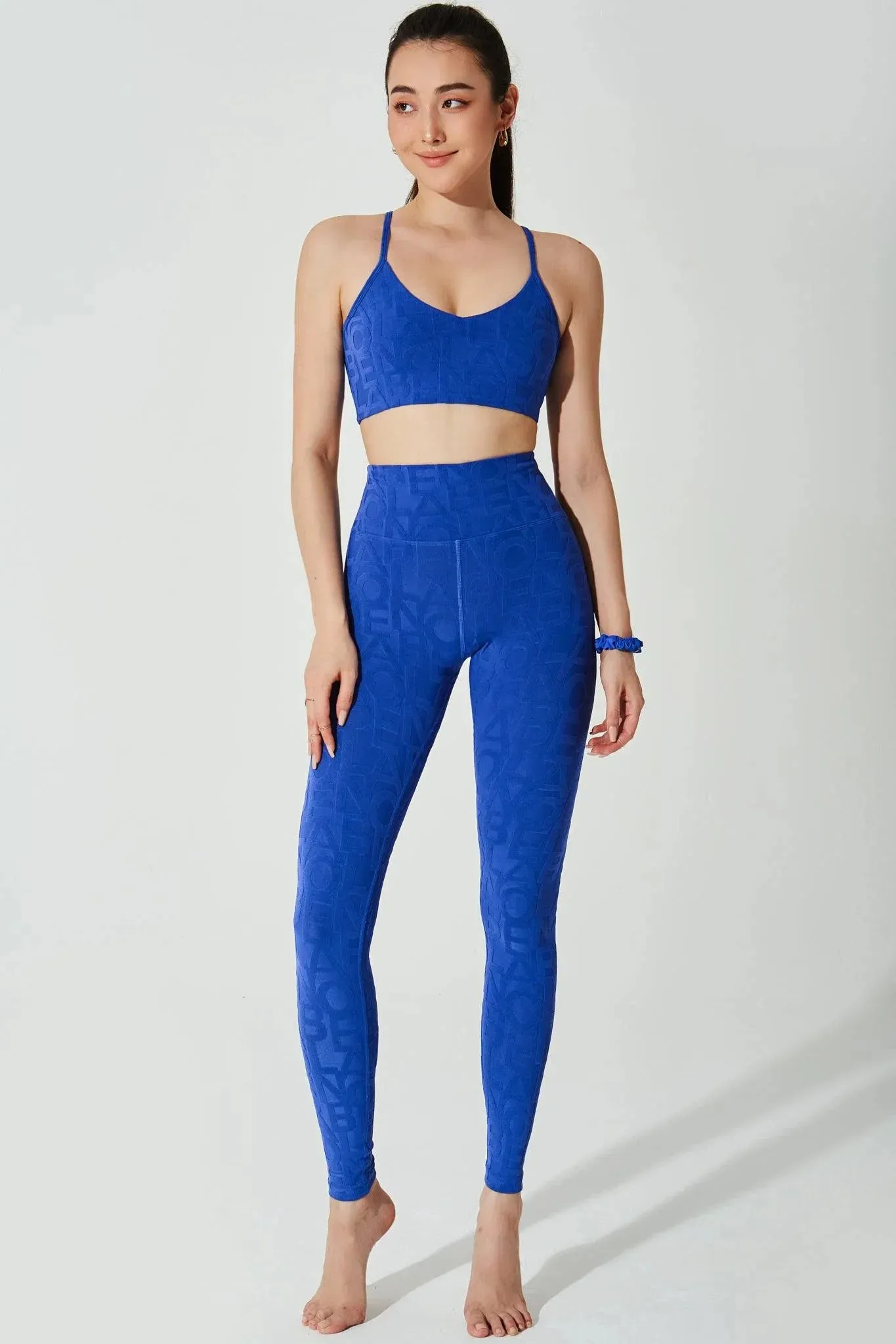 Classic Dese Fleur Legging 3D - Royal Blue