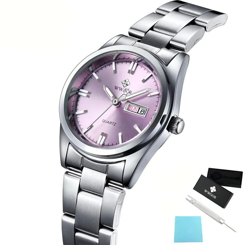 Classic Full Silver Stainless Steel Quartz Watch